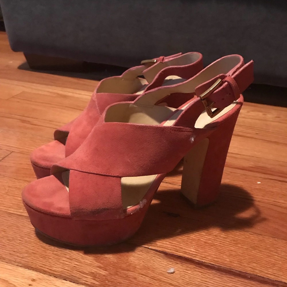 Michael Kors Mauve Platform Heels - Picture 2 of 5